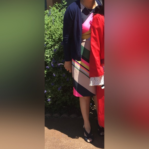 JCrew Collection Multicolor Fit and Flare Dress - Picture 5 of 9